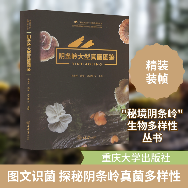 阴条岭大型真菌图鉴 重庆大学出版社 张家辉 等 编 文轩书籍
