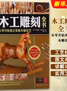 正版木工雕刻全书 从零开始真正掌握木雕技艺 北京科学技术出版社 木雕入门教程 工艺技术与技巧全攻略自学教材教程书籍