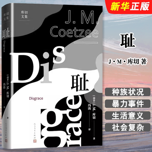 正版耻 库切文集 人民文学出版社 诺贝尔文学奖得主JM库切代表作经久不衰的之作 全新译本经典布克奖书籍