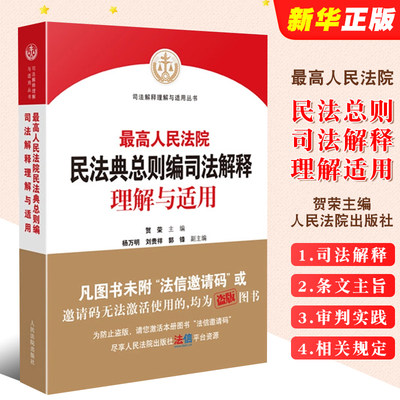 法院民法典总则编司法解释理解