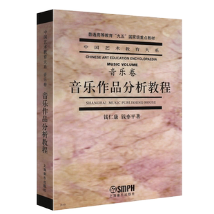 正版音乐作品分析教程 音乐卷 中国艺术教育大系 普通高等教育九五重点教材 上海音乐出版社 钱仁康 钱亦平著 音乐理论书籍