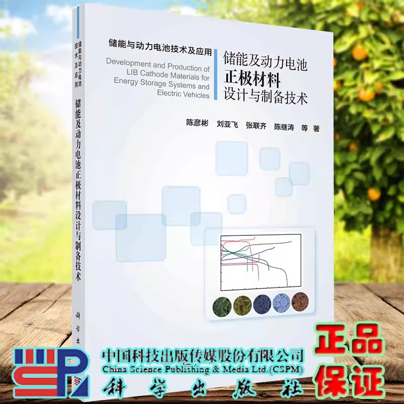 正版储能及动力电池正极材料设计与制备技术 陈彦彬 等著 科学出版社 电子