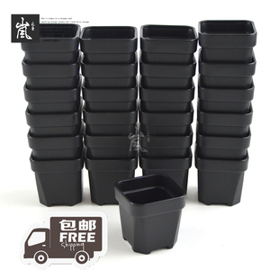 厚黑浅方盆 特小号升级版 多肉植物种植盆 25个装 套餐