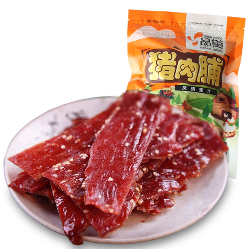 品黛 手撕蜜汁猪肉脯付副碎片 靖江特产传统口味 零食 200克/袋