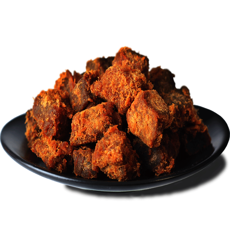 品黛台式风味XO酱烤猪肉粒600/400/200g牛肉味猪肉干特产肉脯零食