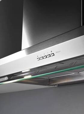 意大利进口falmec方美柯Virgola黑/银90/120cm吊柜纯平油烟机