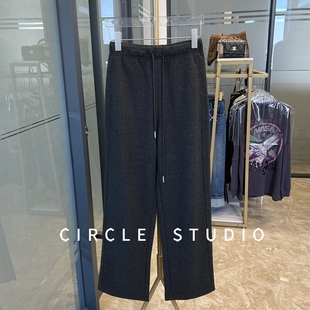 奢牌 立体剪裁细腻无压力垂顺复合蓄热保暖抗寒透气休闲直筒裤