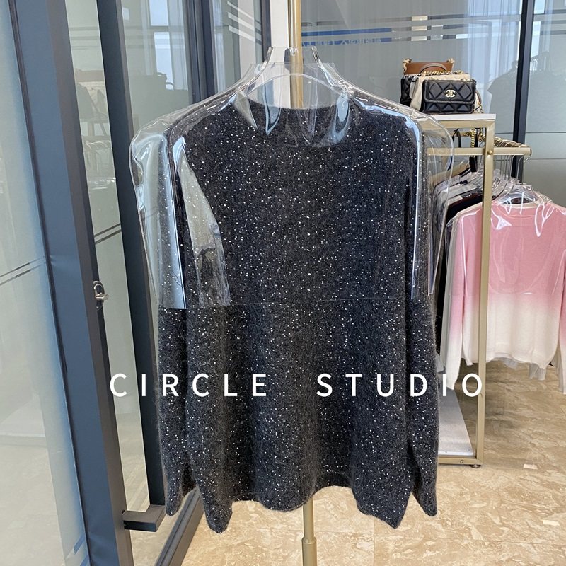 慵懒风进口时髦星光珠片意大利特种纱线马海毛蓬松保暖宽松毛衣女,女装/女士精品,毛针织衫,淘宝优惠券,粉丝福利购,淘宝优惠卷