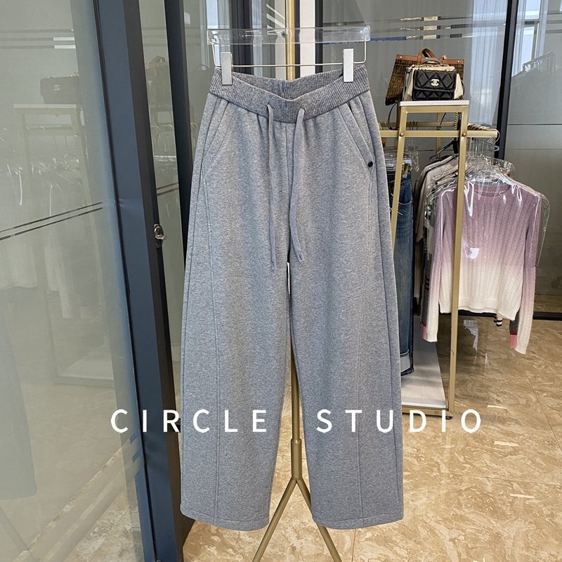 过冬神裤！密密绒加厚加绒松紧腰直筒休闲裤 高腰宽松保暖卫裤女,女装/女士精品,卫裤,淘宝优惠券,粉丝福利购,淘宝优惠卷