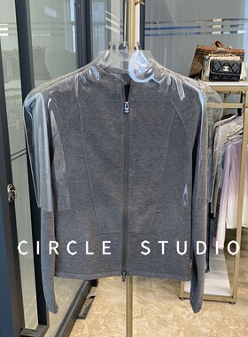 温暖德绒磨毛！立领晓星氨纶双面磨绒吸湿发热双拉链短外套女上衣