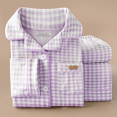 套装 儿童睡衣A类德绒厚款 春秋男女童中大童家居服开衫 格子两件套