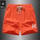 男女夏季 薄款 休闲冰丝速干跑步三分裤 奥特莱斯刺绣运动短裤 沙滩裤