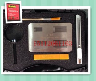 QFH-A百格刀划格器漆膜附着力测试仪漆面检测仪配1-3mm刀片3M胶带