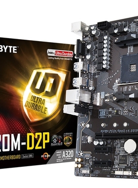 技嘉A320M-D2P台式机主板am4主板1700 2600 3800 5950xcpu处理器