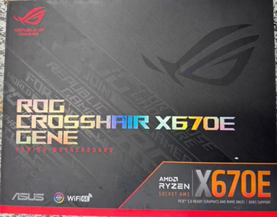 华硕rog crosshair x670e gene主板am5支持7800x 9700x 9950xcpu
