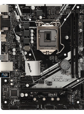 华擎B365M-HDV台式机主板1151针支持i38100i58600i787009900kcpu