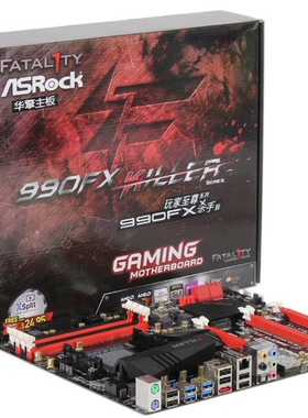 华擎990FX Killer杀手主板AM3+支持FX4100 6120 8370 9590cpu带m2