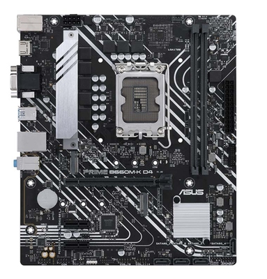 华硕PRIME B660M-K D4台式机主板1700针支持12/13/14代cpu处理器