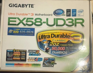 技嘉ex58-ud3r主板1366针支持x5670 x5680 950 990xcpu处理器