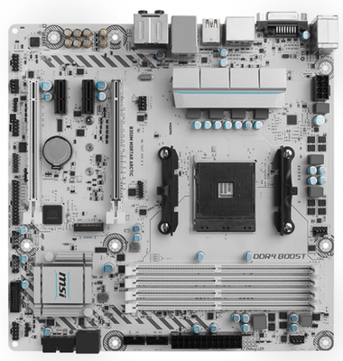 微星B350MMORTARARCTIC钛金板