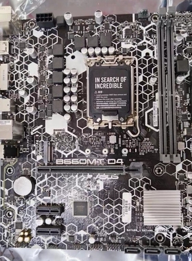 华硕B660M-T D4内存台式机主板1700针支持12/13/14代cpu处理器