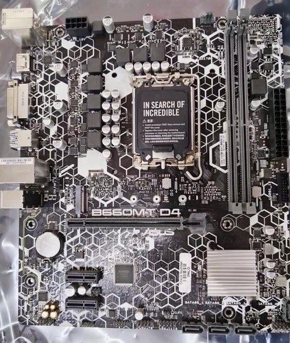 华硕B660M-T D4内存台式机主板1700针支持12/13/14代cpu处理器