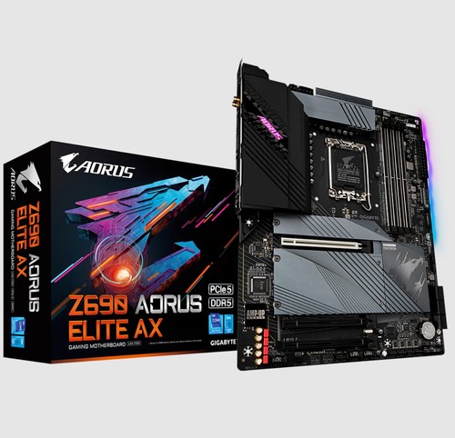 技嘉Z690 AORUS ELITE AX D5内存1700针主板支持12/13/14代cpu