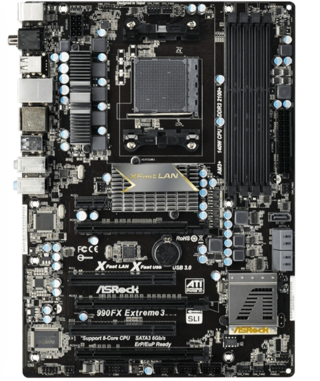 华擎990fx extreme3极限玩家主板am3支持6300 8350 8370cpu处理器