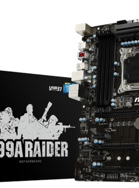 MSI/微星X99A RAIDER 2011v3支持5960x 2698v4 2680v3cpu主板