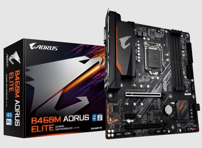 技嘉B460MAORUSELITE10代cpu