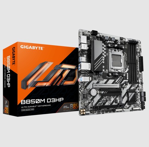 技嘉b850m d3hp台式机主板am5支持7800x3d 9700x 9950xcpu处理器