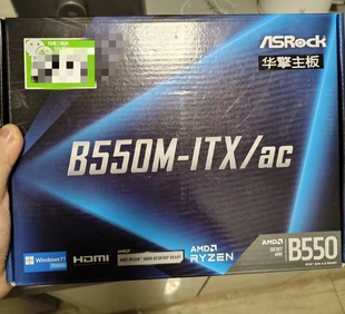 华擎B550M-ITX/ac AM4台式机电脑主板支持R5 5600X/5700GR95950X