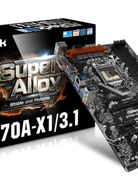 华擎Z170A-X1/3.1主板1151针支持6500 6600 6700 7700kcpu处理器