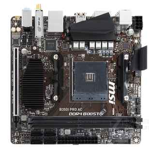 微星B350I PRO AC台式机itx主板am4主板AMD R7 5600g 5950xcpu