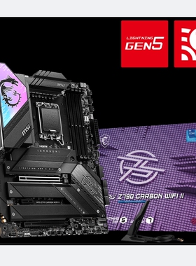 微星MPG Z790 CARBON WIFI II1700台式机主板支持i712700i914900K