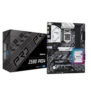 华擎Z590 Pro4 1200针主板支持10代11代处理器cpu台式机ddr4内存