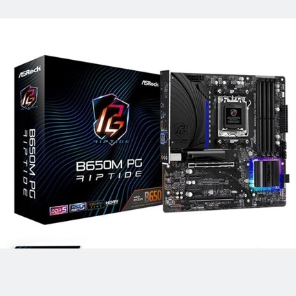 华擎B650M PG Riptide AM5台式机主板支持7600x 7800x3d 9950xcpu