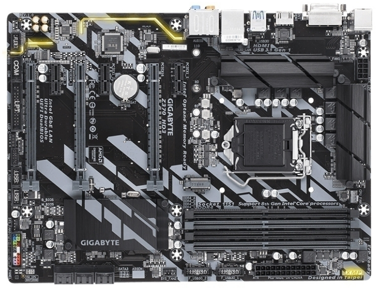 技嘉z370主板支持显卡ddr4