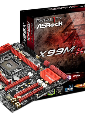 华擎X99M KILLER 杀手版2011v3针支持i75960xE5-2699v4台式机主板