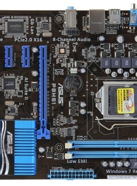 华硕P8H61 1155针拆机主板支持i321203220i53470i73770kcpu处理器