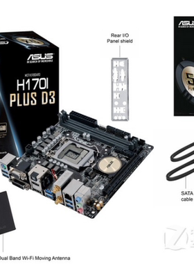 华硕H170I-PLUS D3 1151针itx支持g3900i37300i57400i77700kcpu