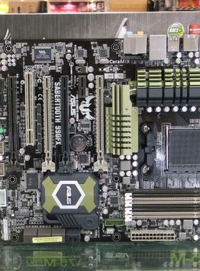 华硕剑齿虎990FX AM3+主板支持FX4100 6120 8370 9590cpu处理器