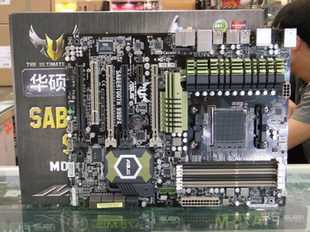 华硕剑齿虎990FX AM3+主板支持FX4100 6120 8370 9590cpu处理器