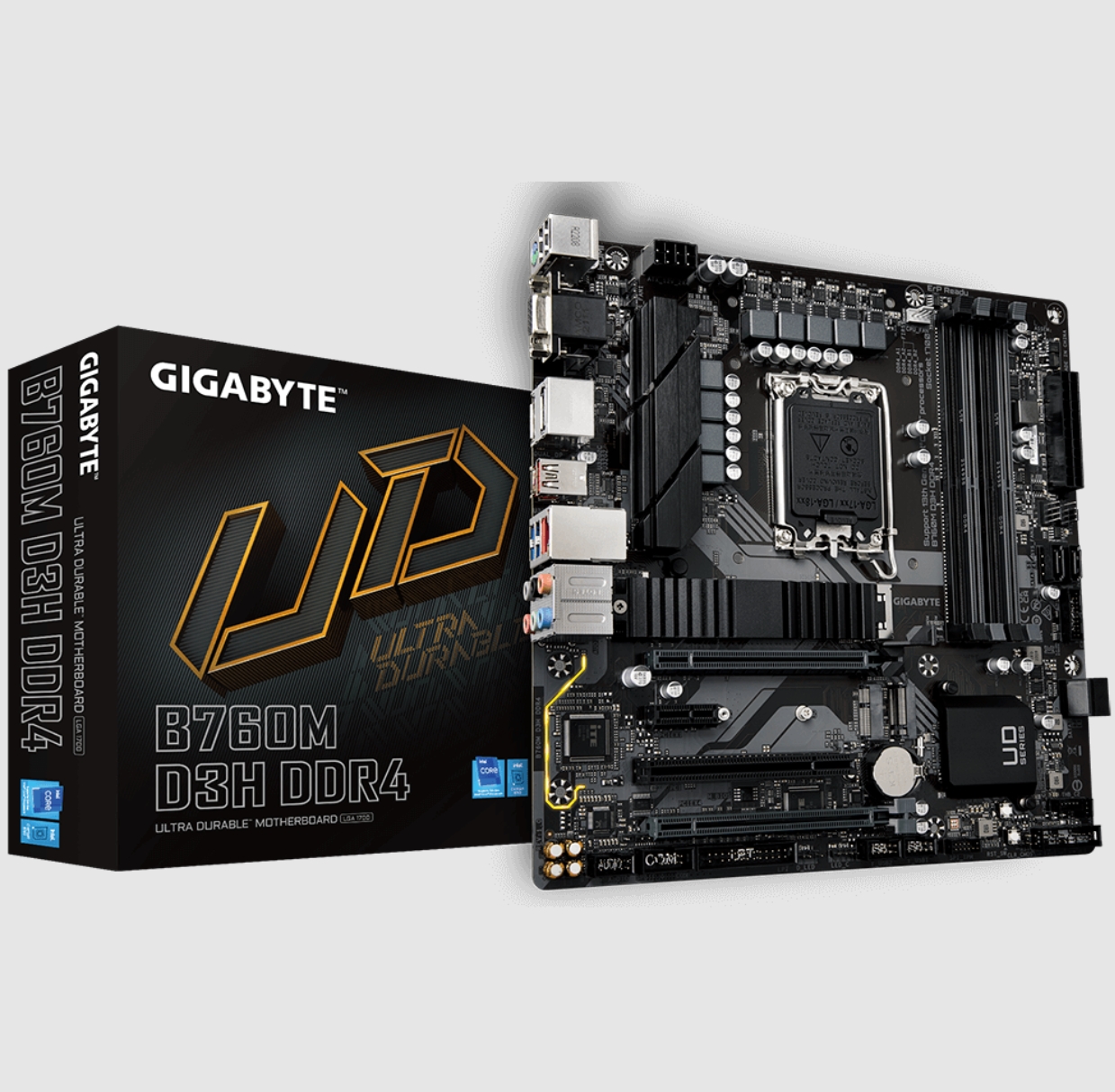 技嘉B760M d3h DDR4内存1700针主板支持12/13/14代cpu处理器
