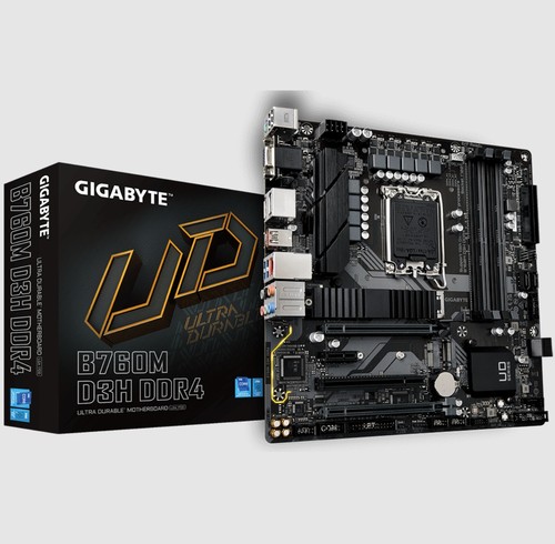 技嘉B760M d3h DDR4内存1700针主板支持12/13/14代cpu处理器