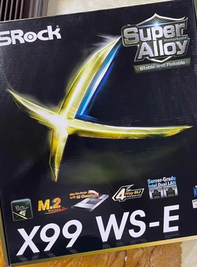 华擎X99 WS-E 2011v3针支持i75960xE5-2699v4cpu台式机主板