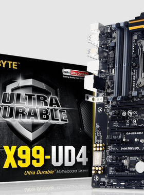 Gigabyte/技嘉X99-UD4 2011v3支持i75960xE5-2698v4 2680v3cpu