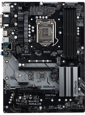 二手华擎Z390 PRO4主板1151针支持i38350ki58600i787009900kcpu