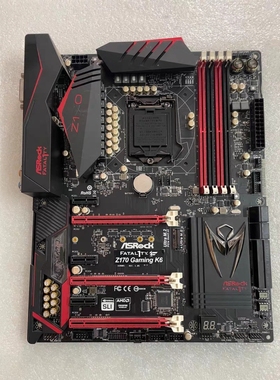 华擎z170 gaming k6台式机主板1151针支持6700 7700kcpu