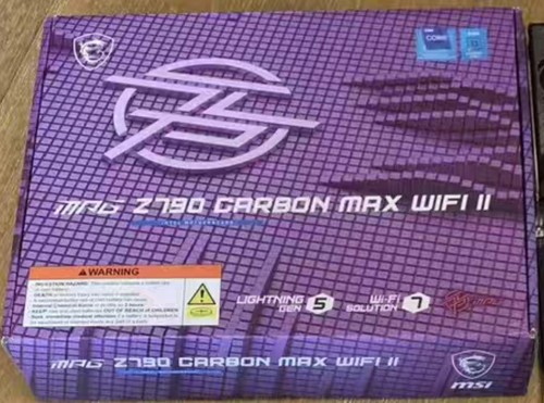微星z790 carbon max wifi ii暗黑主板1700支持12/13/14代cpu